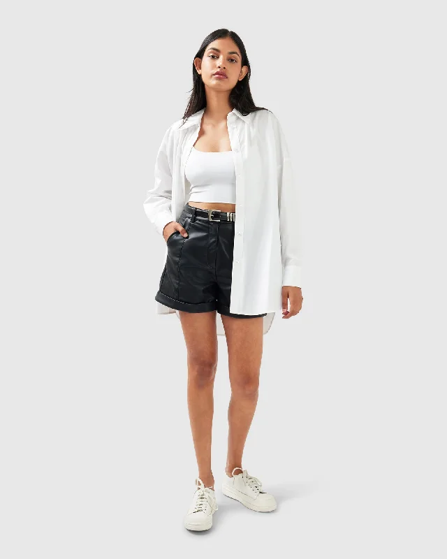 Into You Oversized Shirt | Women | White Fashionable Shirt Dress