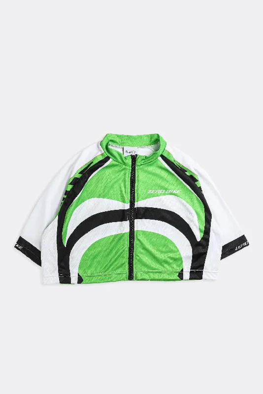 Rework Crop Cycling Jersey - L Long Sleeve Hoodie