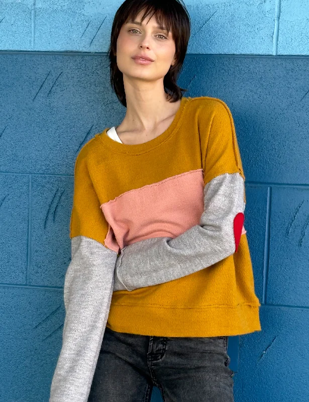 Colorblock Top Hoodies for Streetwear