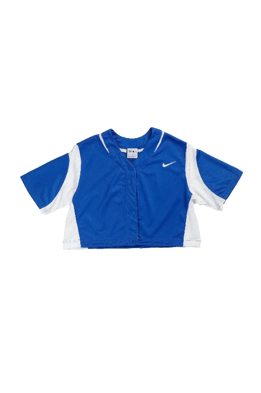 Rework Crop Nike MLB Jersey - M Fleece Hoodies & Sweatshirts