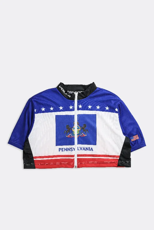 Rework Crop Cycling Jersey - XL Hoodies for Winter Wear