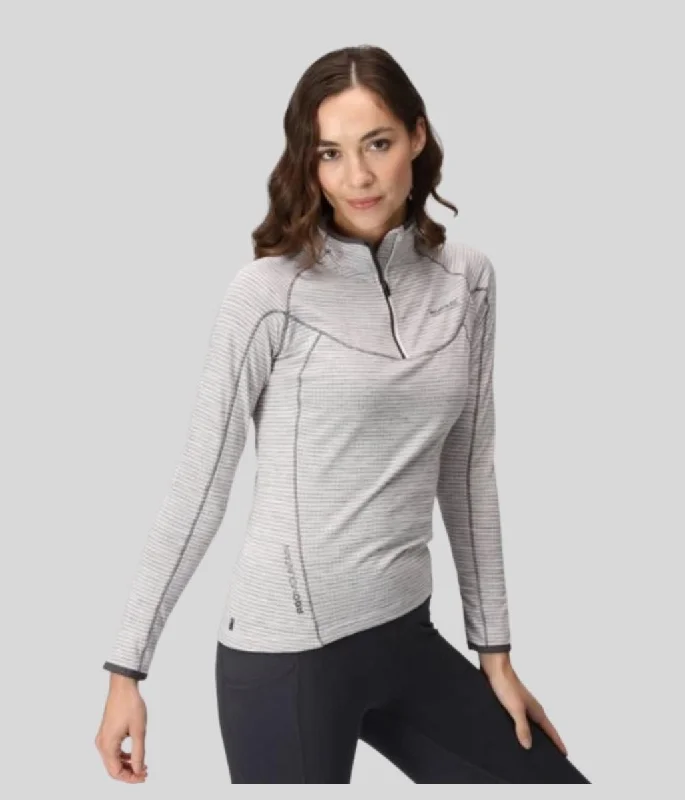 Pale Grey Yonder Half Zip Top Bold Hoodie Sweatshirt