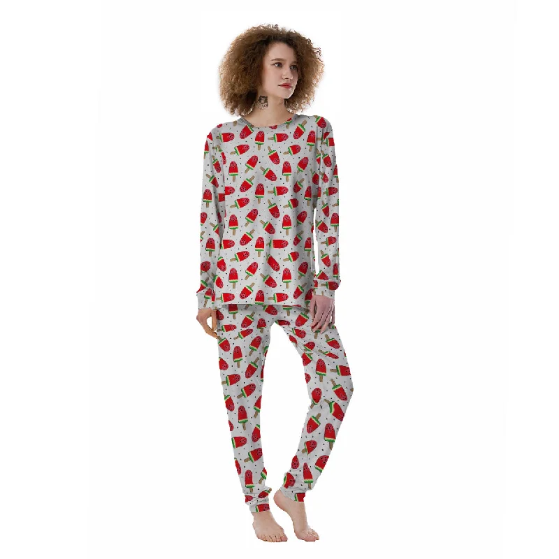 Ice Cream Watermelon Print Pattern Women's Pajamas Forever 21 pajama sets