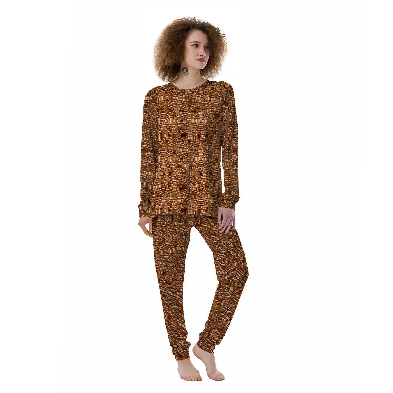 Indigenous Aboriginal Print Pattern Women's Pajamas Best pajama sets for teens