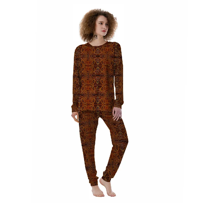 Indigenous Australian Aboriginal Print Women's Pajamas Budget-friendly pajama sets