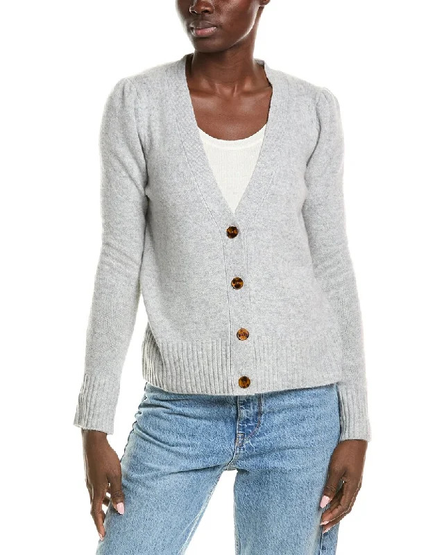 Quinn Puff Sleeve Cashmere Cardigan Discounted sweaters