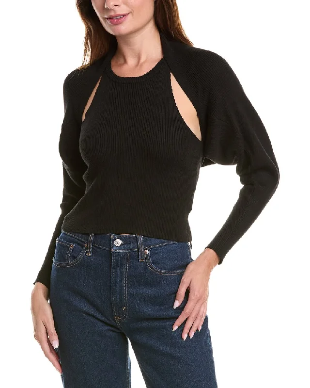 Lyra & Co 2Pc Tank & Cardigan Set Warm sweaters