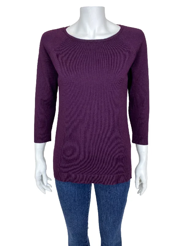 Calvin Klein, Women's Bead-Trim Sweater, Wine, Size S Gucci sweaters