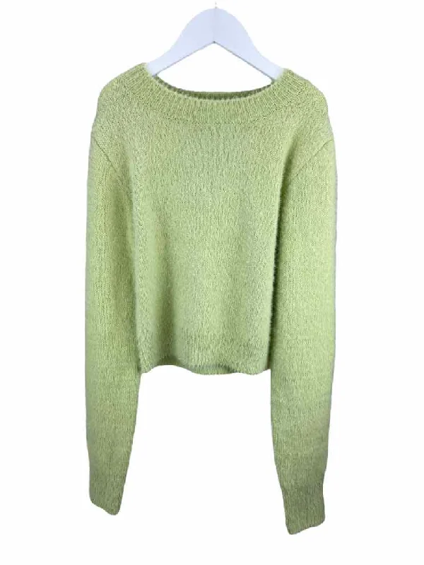 Urban Outfitters Women's/Teen Girls' Fuzzy Shrunken Cropped Sweater Lime Size S (runs small) Affordable sweaters