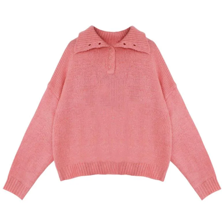 Warm Wishes Button Neck Sweater Best sweaters for cold weather