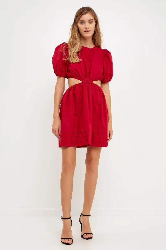 Pleats with Cut-out Detail Mini Dress Zara mini dresses