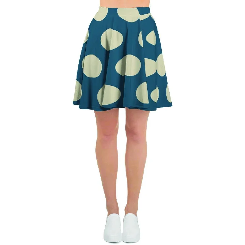 Blue Polka Dot Women's Skirt Pencil unclassified skirts