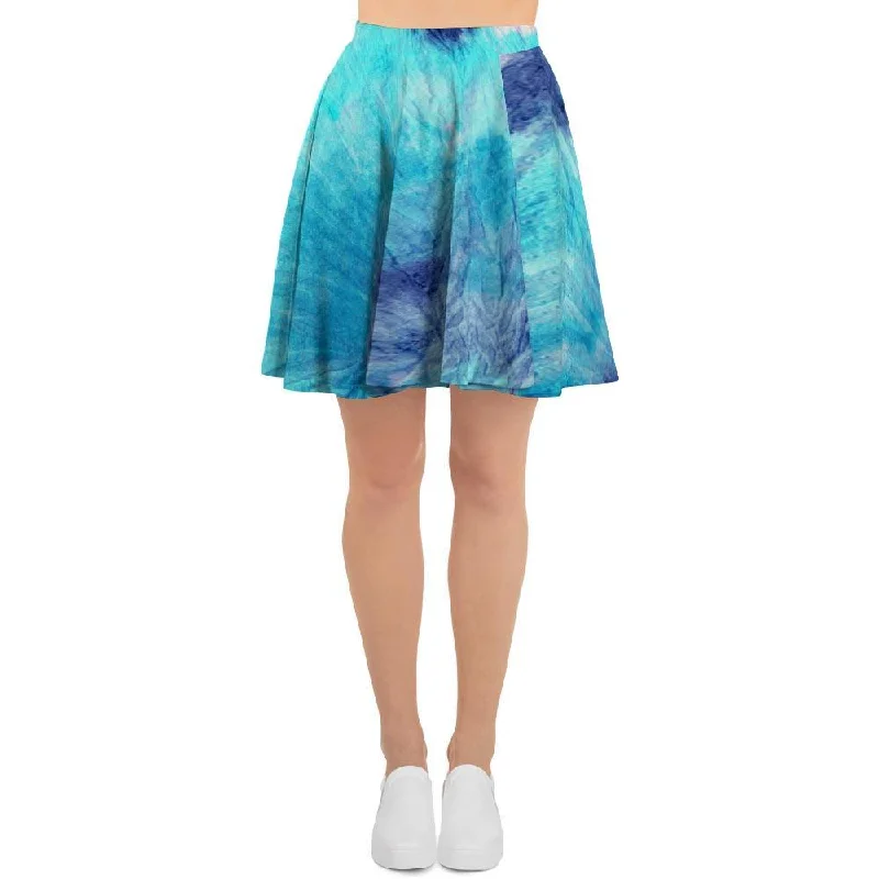 Blue Tie Dye Women's Skirt Trendy new unclassified skirts