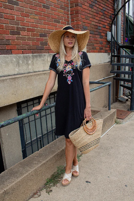 "Indie" Black Midi Dress Chiffon midi dresses