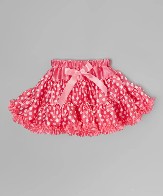 Hot Pink Minnie Satin Tutu With Hot Pink Trim Vacation unclassified skirts