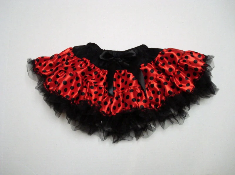 Ladybug Satin Tutu With Black Trim Mermaid unclassified skirts