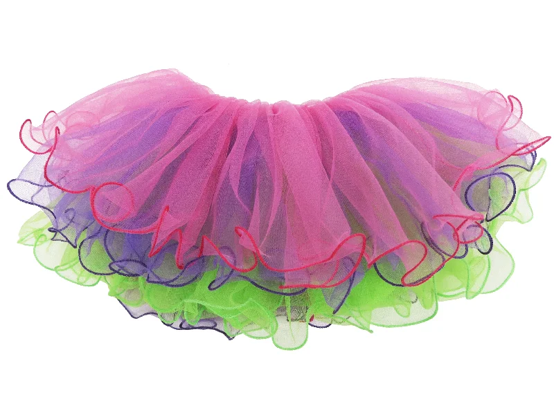 Rainbow Wavy Reversible Tutu Y2K unclassified skirts