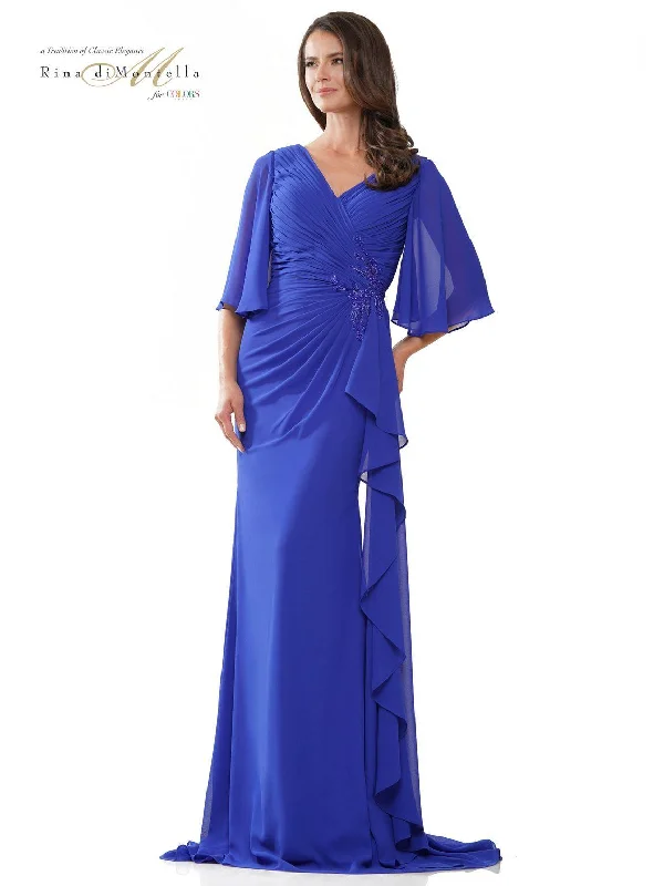 Rina di Montella RD2935 Long Mother of the Bride chiffon Dress Designer maxi dresses