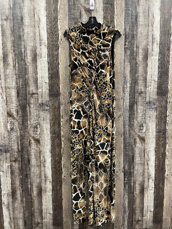 Snakeskin Print Dress Casual Maxi Ashley Stewart, Size L Lightweight maxi dresses for hot weather