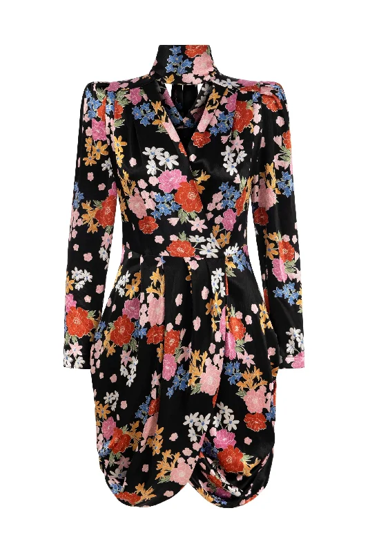 Multicolor Floral Dress Silk floral dresses