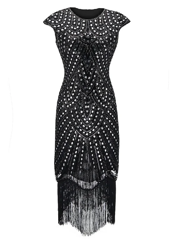 1920S Beaded Flapper Gatsby Dress Cotton unclassified dresses