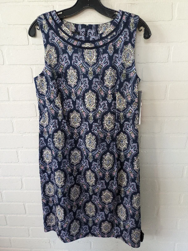 Blue Dress Work Talbots, Size M Bold pattern unclassified dresses