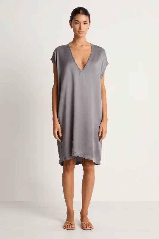 Cali Dreaming Malibu Dress - Slate Grey Anniversary unclassified dresses