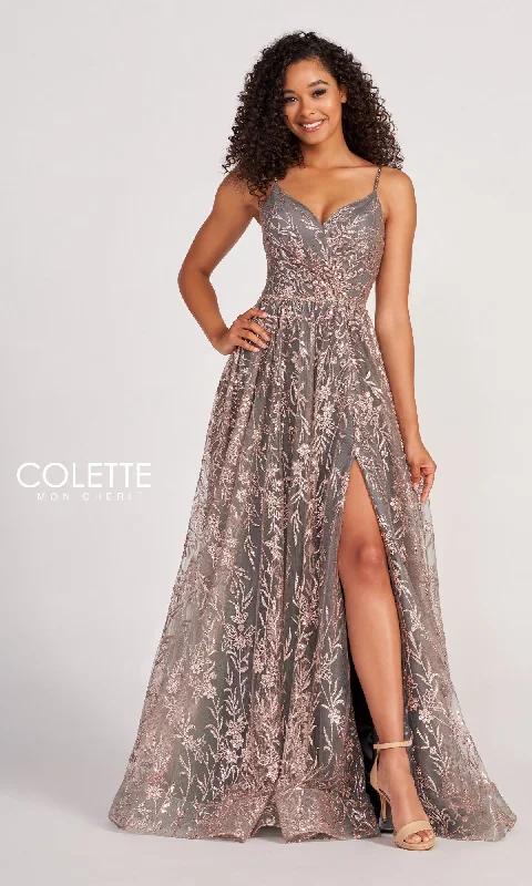 Colette CL2022 Strappy A-Line Glitter Prom Dress Gothic unclassified dresses