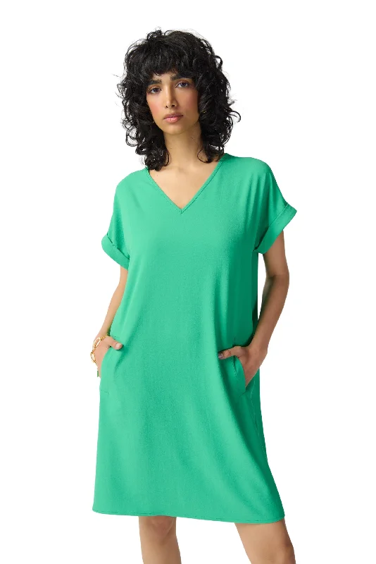 Stretch Woven Straight Dress Color block unclassified dresses