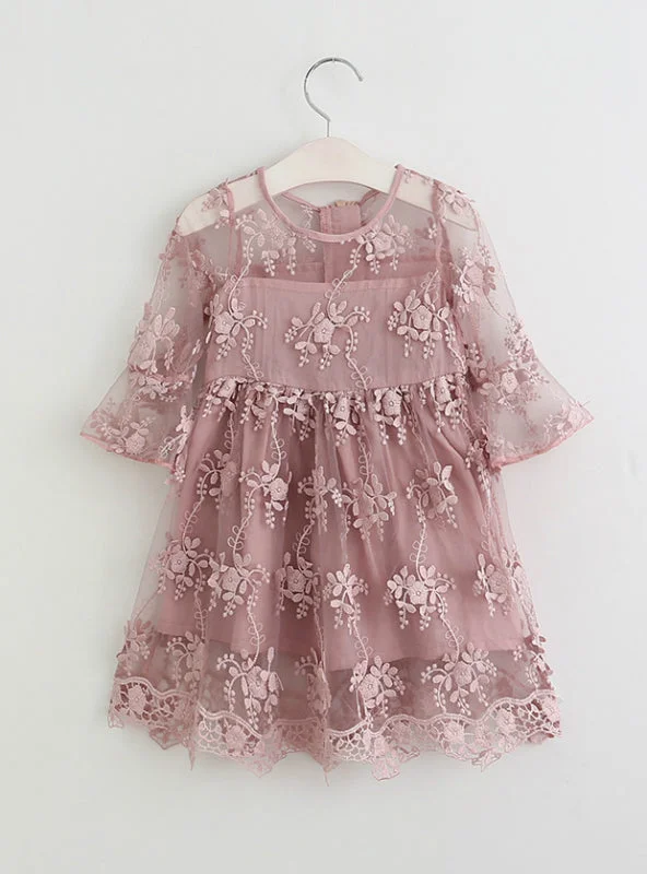 Flower Dress Baby Girl Children Girl Princess Dress Casual chic unclassified dresses