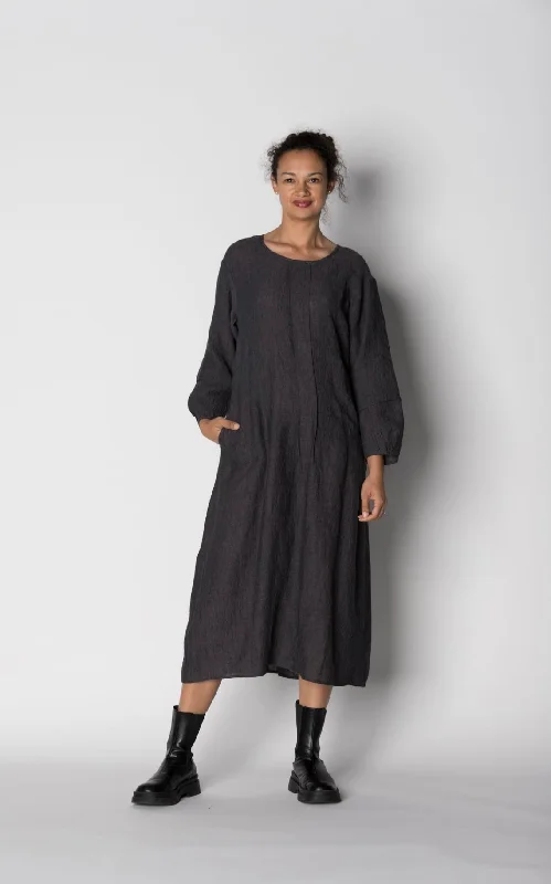 Kimberley Tonkin - Jean Pocket Dress - Smoke Long unclassified dresses