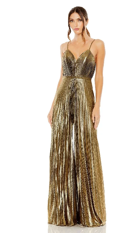 Gold Formal Jumpsuit 27143 by Mac Duggal Gothic unclassified dresses