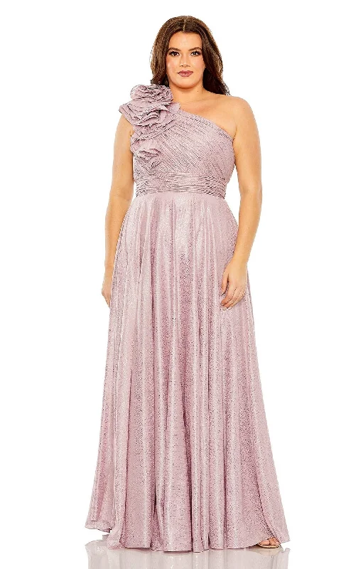 Mac Duggal Plus-Size Lilac Formal Dress 49713W Striped unclassified dresses