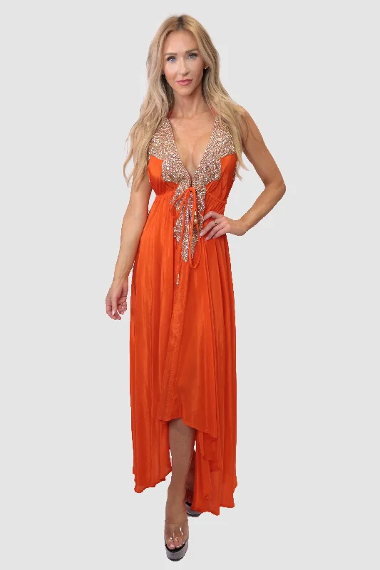 Marbella Orange Dress Engagement unclassified dresses