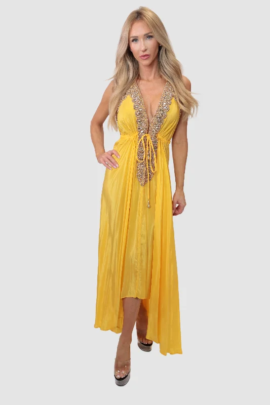 Marrakesh Yellow Dress Wrap unclassified dresses