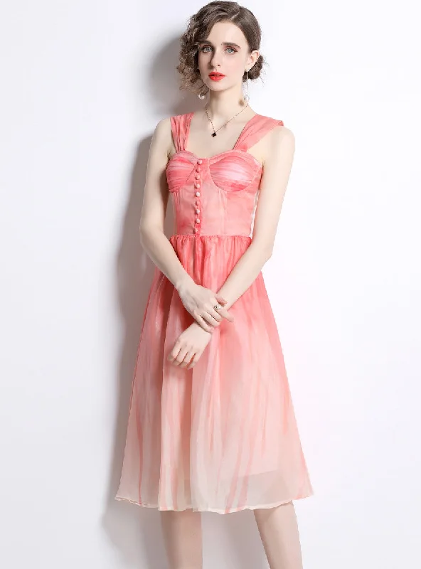 Pink Halo Dyed Gauze Dress Tulle unclassified dresses