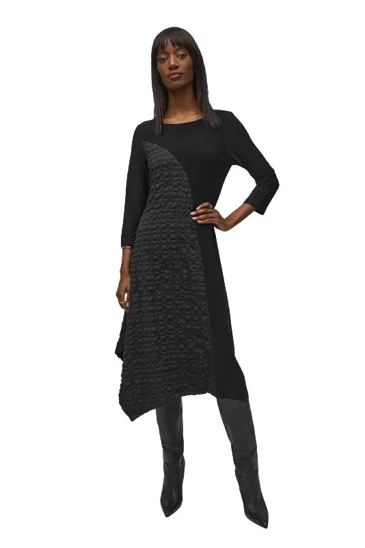 Silky Knit And Jacquard Handkerchief Dress Lounge unclassified dresses