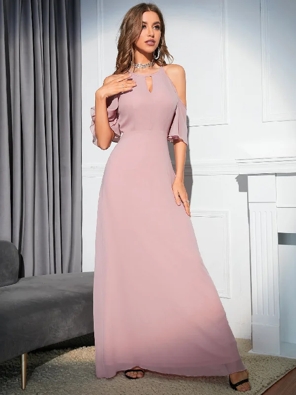 Slim-fit Big Swing Chiffon Dress High-end unclassified dresses