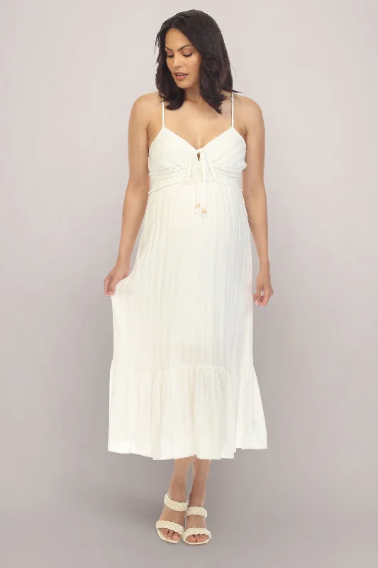 White Maternity Summer Dress Stretchy unclassified dresses