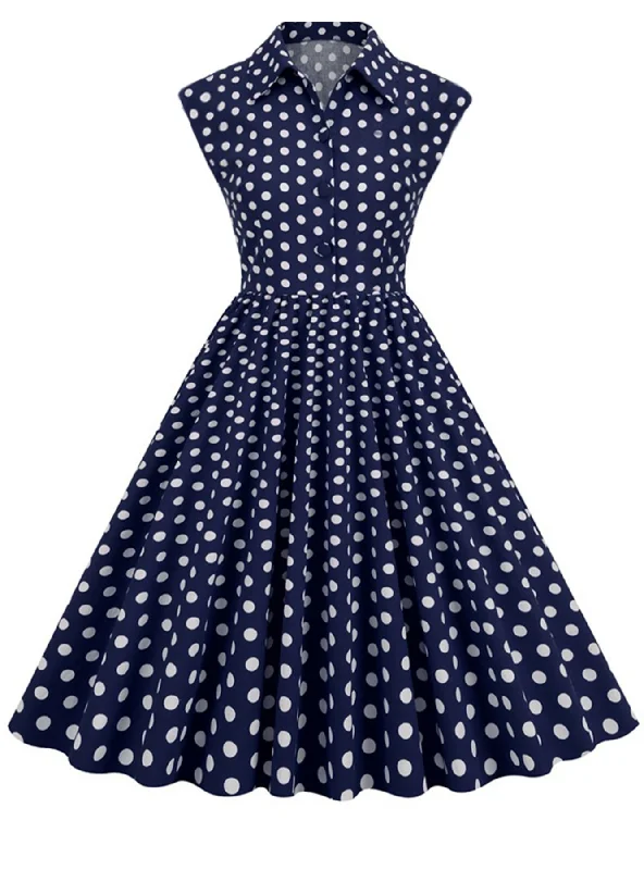 Women Polka Dot Retro Dress Corset unclassified dresses