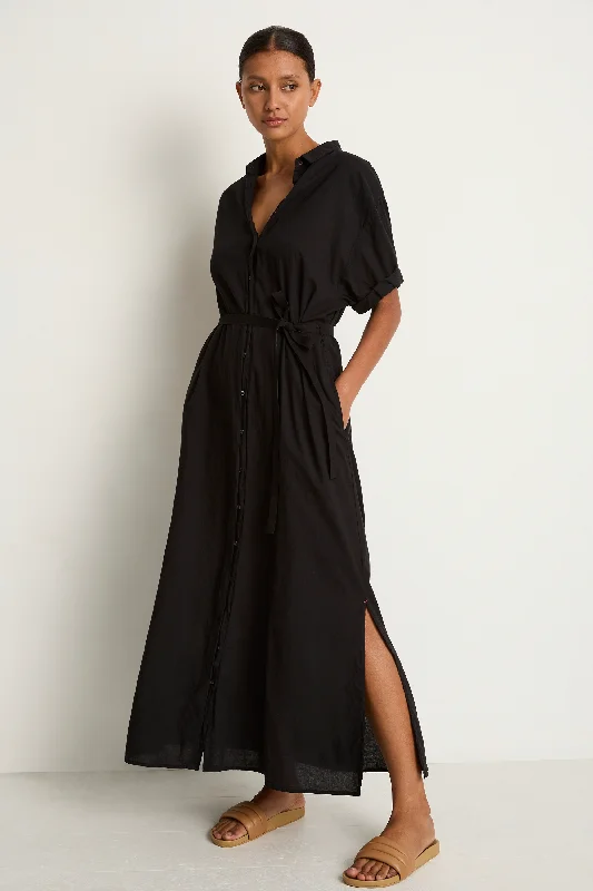 Xirena Linnet Dress - Black Long sleeve unclassified dresses