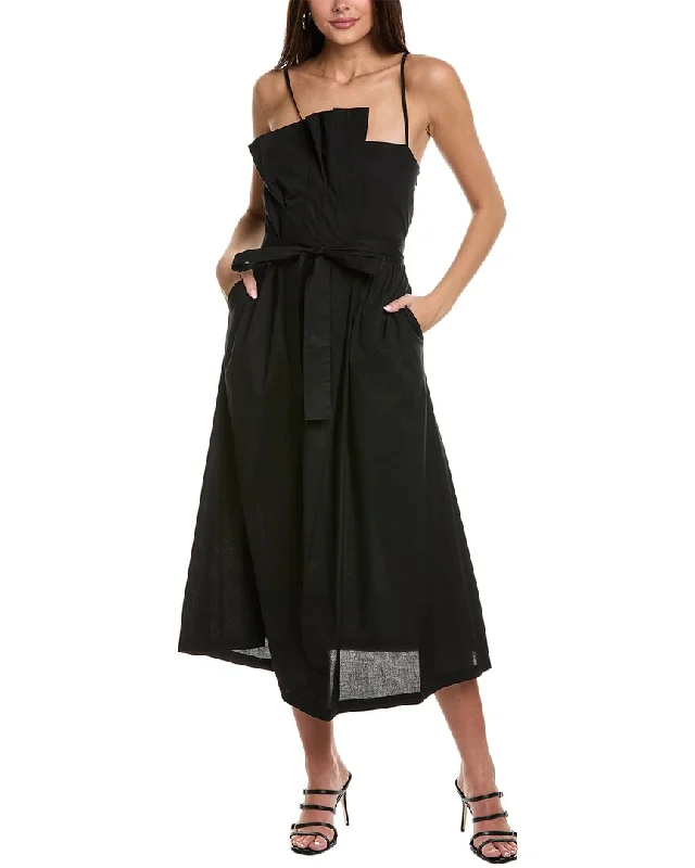 Alpha Studio Asymmetrical Maxi Dress Sexy Long Skirt