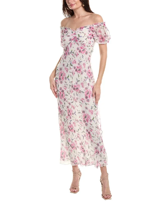 LoveShackFancy Madara Silk Maxi Dress Soft Maxi Dress