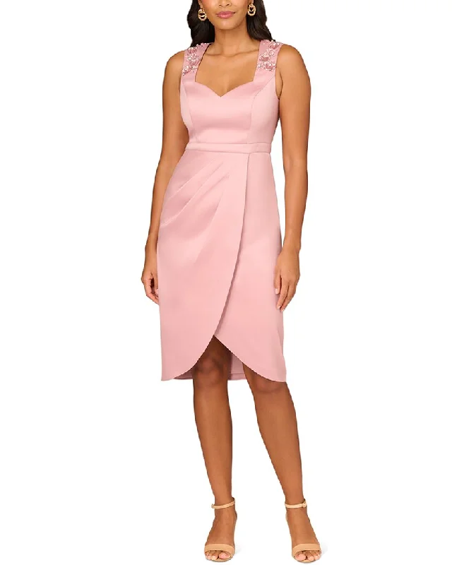 Aidan Mattox Stretch Mikado Midi Dress Elegant Midi Look