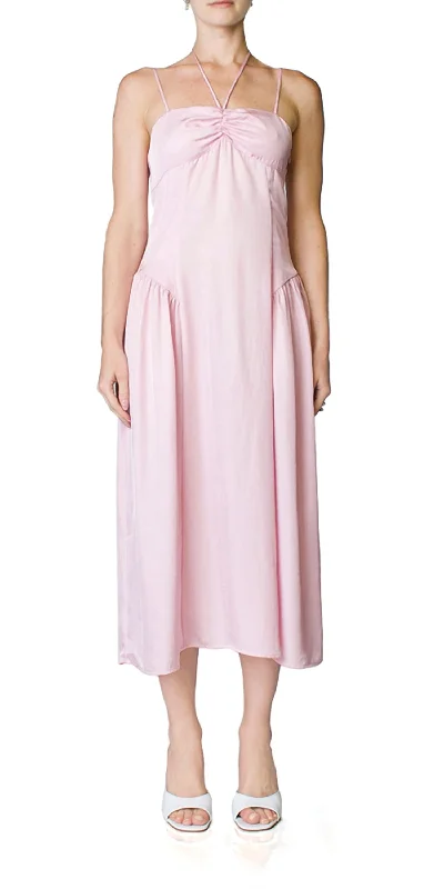 Aurora Midi Dress In Peony High-Waisted Midi Skirt