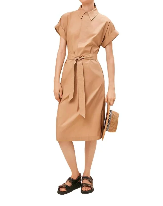 Clodie Midi Dress In Natural Summer Midi Skirt