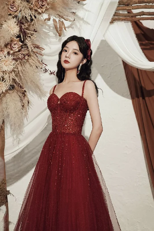 High quality sequin long prom dress burgundy evening dress Y4704 Sequin Dress Appeal